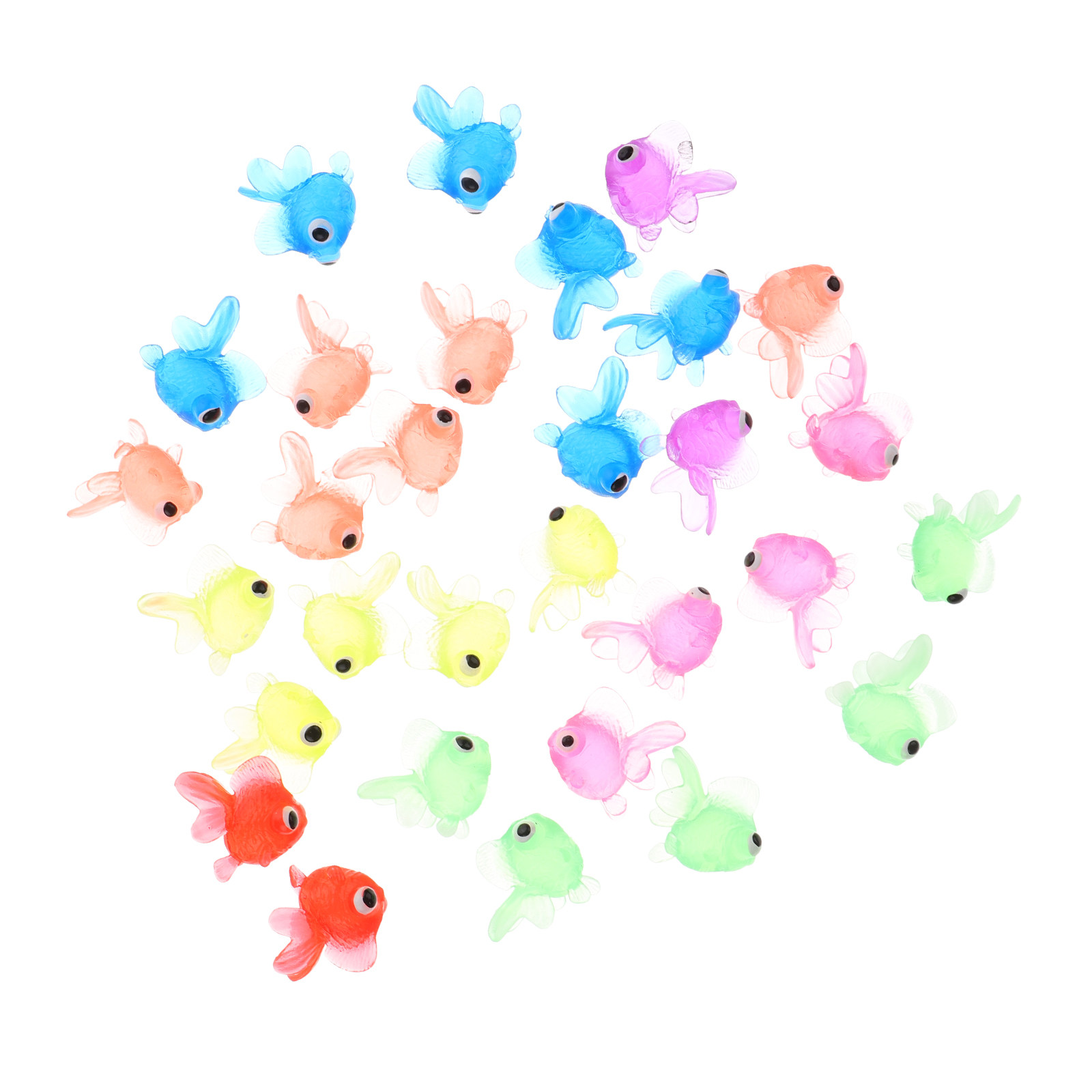 Aquarium Decor - Yüzen Altın Balık Akvaryum Süsleri, 20'li